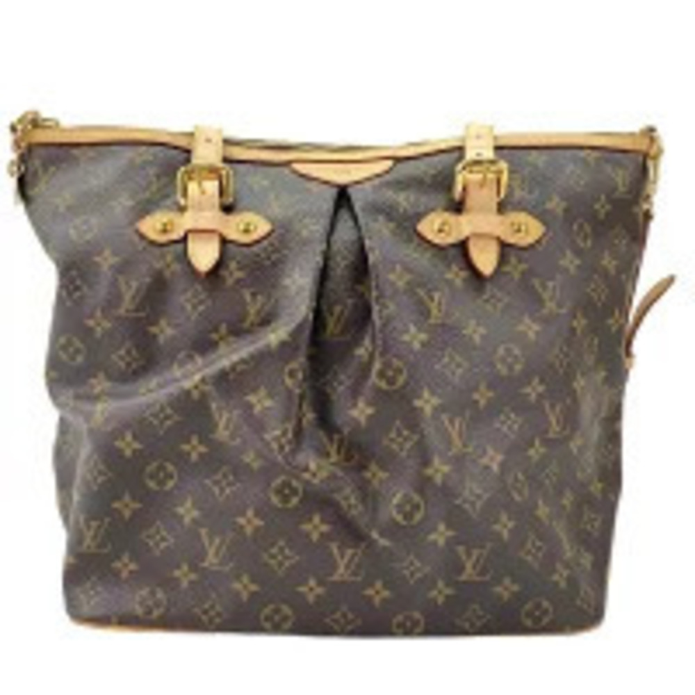 Louis Vuitton Monogram Palermo Shoulder Bag Brown
